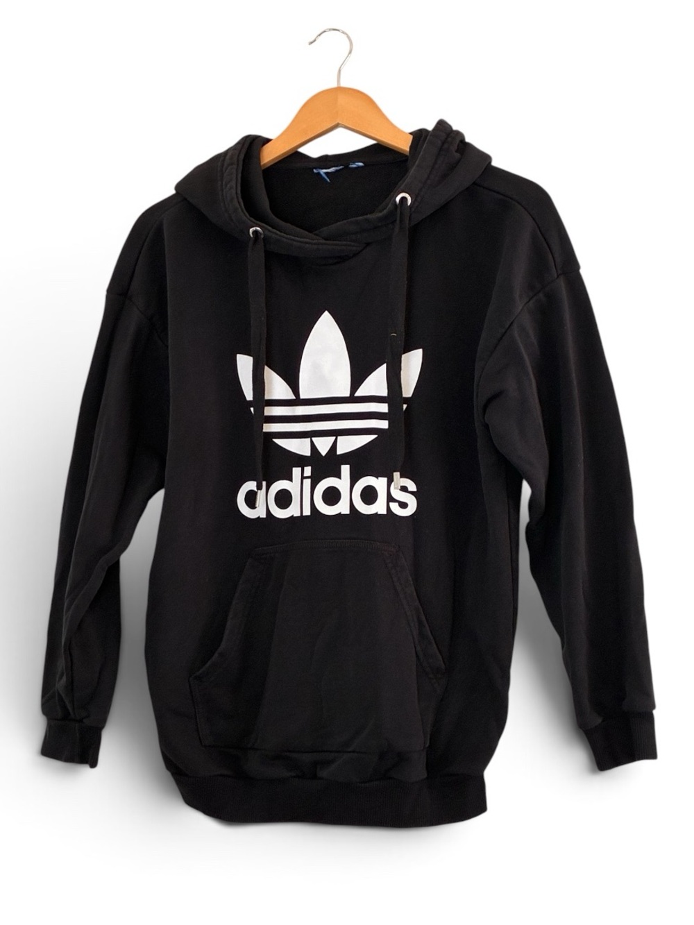 Adidas | Classic logo pullover kangaroo pocket hoodie sweatshirt size small